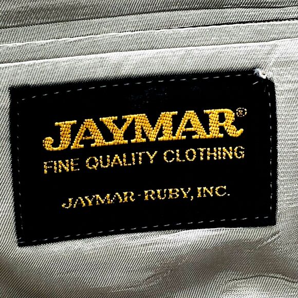 Jaymar Ruby Sport Coat Vintage Plaid White Blue 40 42 Preppy Academia 1980s Y2K - Picture 3 of 16